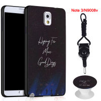 BTS เคสโทรศัพท์สำหรับ Samsung Galaxy Note 3/N9006/N9005ซิลิคอนนุ่มกรณีที่มีรูปแบบเดียวกันแหวนและเชือก