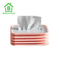 BestoreHome กล่องทิชชู่ซิลิโคนแบบยืดหยุ่นพับได้สําหรับบ้านออฟฟิศห้องน้ํารถยนต์ พร้อมจัดส่ง