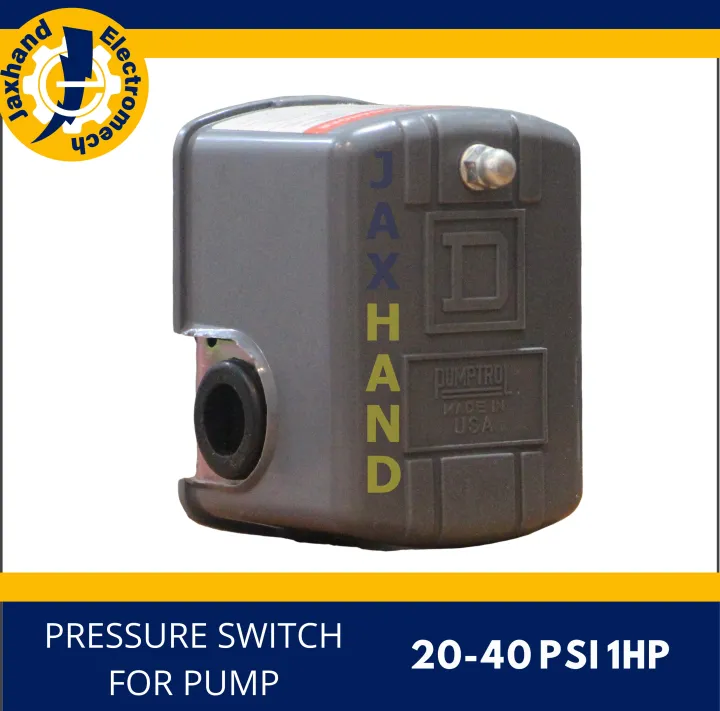 PRESSURE SWITCH FOR PUMP ADJUSTABLE DIFFERENTIAL 2040 PSI 1HP CONTROL