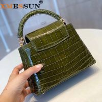 XMESSUN Crocodile Pattern PU Leather Crossbody Bags for Women 2023 Trend Hand Bag Womens Branded Trending Shoulder Handbags