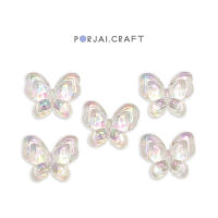 ลูกปัดผีเสื้อ Butterfly Beads 21mm