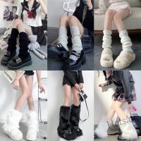 【hot sale】► D19 Y2K Gothic Womens Striped Leg Warmers Lolita Long Socks Knitted Leggings Japanese Sweets Winter Socks Kawaii Arm Ankle Warmer