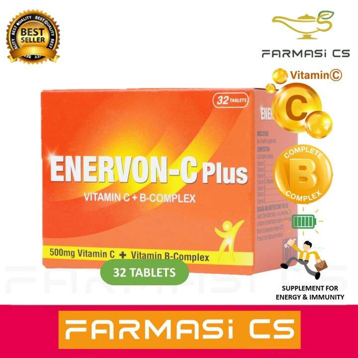 EnervonC Plus Vitamin C + B Complex 32 Tablets EXP02/2025 [ Enervon C