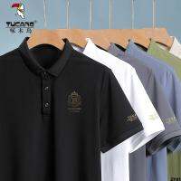 ลำลองระบายอากาศหรูหราน้ำหนักเบาปกนกคุณภาพสูง Polo แขนสั้น TUCANO เสื้อพิมพ์ลาย ZM723T เสื้อ ฤดูร้อน