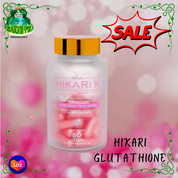 HIKARI GLUTATHIONE with ORAL SUNBLOCK 60 Capsules With Zinc and