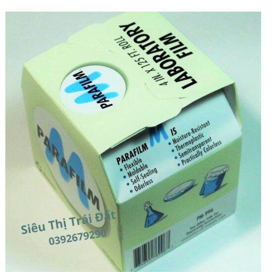 Cuộn màng parafilm m dài 38 mét, rộng 10cm pm 996  dùng bao bọc, chống bay - ảnh sản phẩm 1