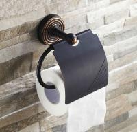 ✼✗ↂ Black Oil Rubbed Brass Wall Mounted Bathroom Hardware Accessories Toilet Paper Roll Holder Dba121