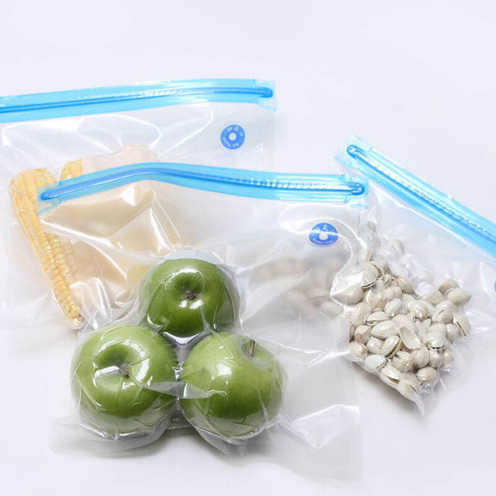free-shipping-ถุงการบีบอัดสูญญากาศอาหารถุงที่ติดสูญญากาศตะกร้อสะเด็ดน้ำถุงเก็บบรรจุภัณฑ์สด