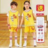 ❇๑ Basketball clothes children suit boys summer shirt girl students show take exercise training