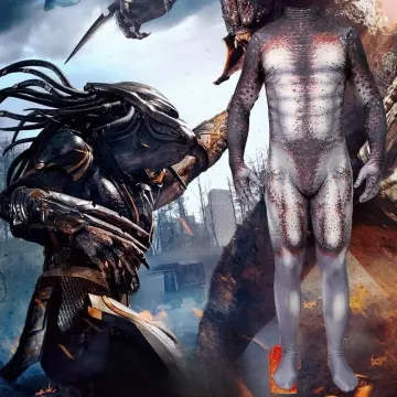 Adult/kids Predator Cosplay Costume Jumpsuit Aliens.vs.Predator Zentai  Bodysuit