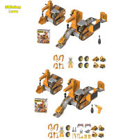 ShiningLove ชุดจุกรดน้ำแยกส่วนได้ของเล่นสว่านไฟฟ้าจุกรดน้ำแยกส่วนได้รถบรรทุกของเล่นก่อสร้างแบบทำมือของขวัญสร้างวิศวกรรมยานยนต์สำหรับเด็กหญิงเด็กชาย