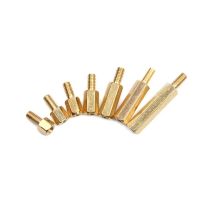 50Pcs/Lot Hex Head Brass Spacing Screws M3*3/4/5/6/8/15/20mm+6mm Threaded Pillar PCB Computer PC Motherboard StandOff Spacer Nails Screws  Fasteners