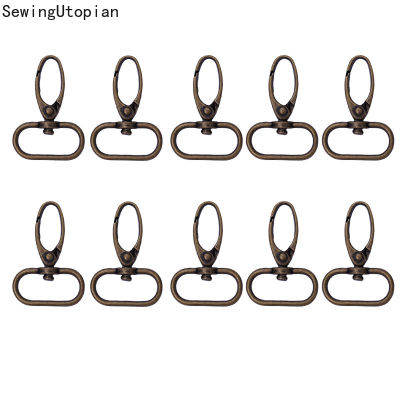 10PCS 20253238mm Metal Bags Strap Buckle Lobster Clasp Collar Carabiner Snap Hook Split Ring KeyChain DIY Sewing Accessory