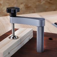 【LZ】 Workbench Dog Hole Clamp Woodworking Desktop Fixed Clip Aluminum Alloy Quick Acting Hold Down Clamp for 19mm/20mm Dog Hole Tool