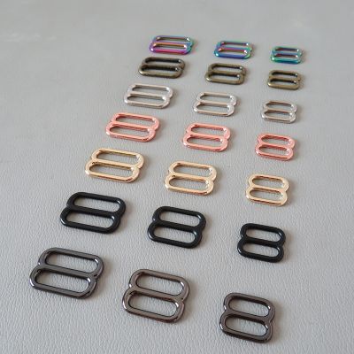 10PCS 15mm 20mm 25mm Metal Buckle Slider Accessory Adjuster Hardware Dog Collar Garment Harness Clasp