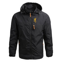 BROWNING 2022 Men’s New Autumn and Winter Fashionable Waterproof Windbreaker Fashion Coats Hoodies Casual Jackets Tops Clothing