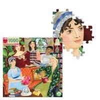 eeboo Jane Austens Book Club 1,000 Piece Puzzle จิ๊กซอว์รูปห้องหนังสือของเจน ออสเต็นแบบ 1,000 ชิ้น