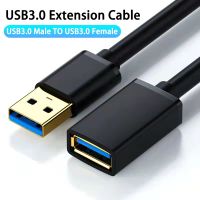 USB 3.0 Extension Cable for TV Car PS4 Xbox PC Computer USB male to female PVC Extender Data Cord USB3.0 2.0 Cables line 1m 2m