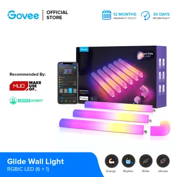 Govee Glide LED Wall Lights (6-Pieces + 1 corner) Single tube Full