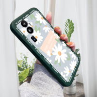 เคส PMP สำหรับ OPPO Reno10 Pro + 5G เคสโทรศัพท์ดอกเดซี่ที่สวยงามปลอกซิลิโคนของเหลวทรงสี่เหลี่ยมดั้งเดิมเคสป้องกันทนแรงกระแทกกล้องคลุมทั้งหมด