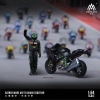 Pre-Order *** MoreArt 1:64เรซิ่นรถมอเตอร์ไซด์แข่งรูปชุดแสดงของขวัญ