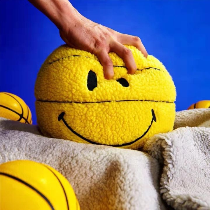 aeozad-sorriso-basquete-brinquedo-de-pel-cia-bonito-bola-plushie-travesseiro-carro-boneca-ventila-o-lance-criativo-decora-o-interior