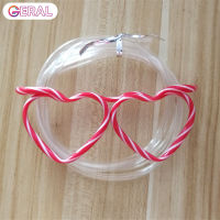 Geral Creative Glasses Straw Flexible Soft Drink Eyeglasses Novelty Party Supplies for Birthday Halloween Carnival