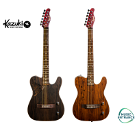 Kazuki Acadence Series กีต้าร์โปร่งไฟฟ้าและไฟฟ้า ดีไซน์เฉพาะตัวทรงtelecaster ไม้ Ziricoteที่มีHallowซึ่งมีลวดลายไม่เหมือนใครรองรับทั้ง2สไตล์การเล่น