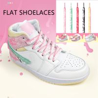 2022 Fashion Cows Print Shoelaces for Sneakers Flat Shoelace Air Force One AF1/AJ Canvas Casual White Shoes Laces 100120140160CM