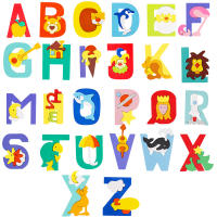 ไม้ปริศนาของเล่น3D ปริศนาตัวอักษรสัตว์จิ๊กซอว์ Montessori ของเล่นต้นการศึกษาของเล่นสำหรับเด็กเด็กเกมปริศนาของขวัญ