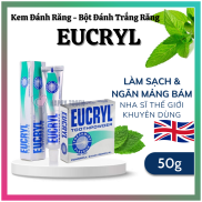 Bột tẩy trắng răng Eucryl combo kem đánh trắng răng bột trắng răng tẩy