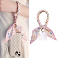 ✚❦ Mobile Phone Hanging Rope Portable Chain Silk Scarf Hanging Piece Wrist Strap Universal Phone Anti Loss Hanging Rope Bag Chain