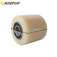 nylon Forklift wheel roller, Truck lifting assembly bearing, diameter 74mm 80mm 100mm ,hole 20mm,Hard wear-resistant,