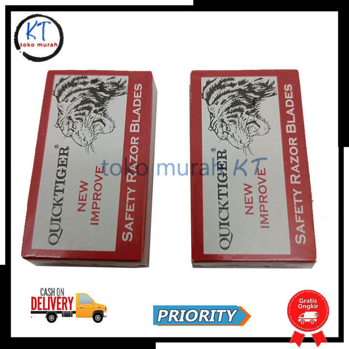 Pisau Silet Cukur Quick Tiger - Gillet Safety Razor Blades - Pisau ...