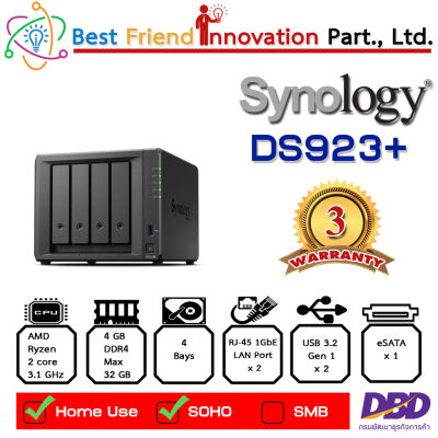 Synology DiskStation DS923+ 4-Bay NAS
