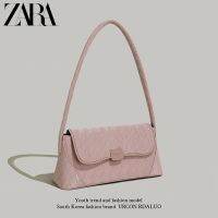 Zara6.4ทำสัญญากระเป๋าถือทันสมัยของกองทุนใหม่ของโจ๊กกระเป๋าถือสะพายไหล่ข้างเดียวพร็อพเกอร์2023สีชมพูกระเป๋าผู้หญิง