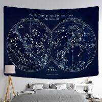 Cosmic Constellation Compass Tapestry Wall Hanging Abstract Art Psychedelic Witchcraft Dormitory Decor Background Cloth