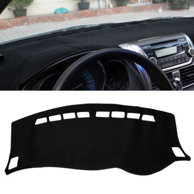 npuh Car Light Pad Instrument Panel Sunscreen Mats Hood Cover for Nissan 14 Sylphy (Please note the model and year)(Black)