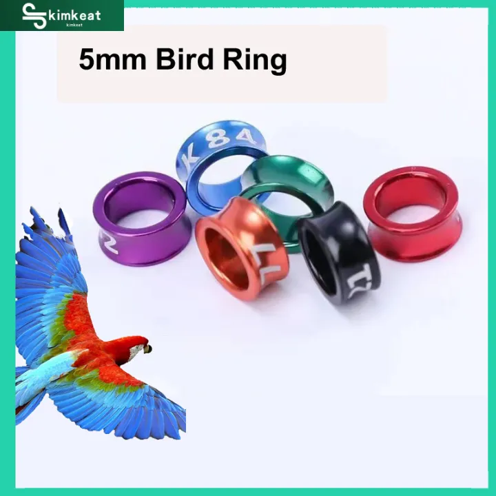 5mm African lovebird Ringband Bird leg Ring Parrot Aluminum Foot Ring ...