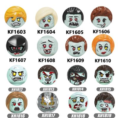 【CW】 New Zombie Edition Series Movie Accessories KF6148 X0325 Building Blocks Head Bricks Action Figures Educational Toys For Kids