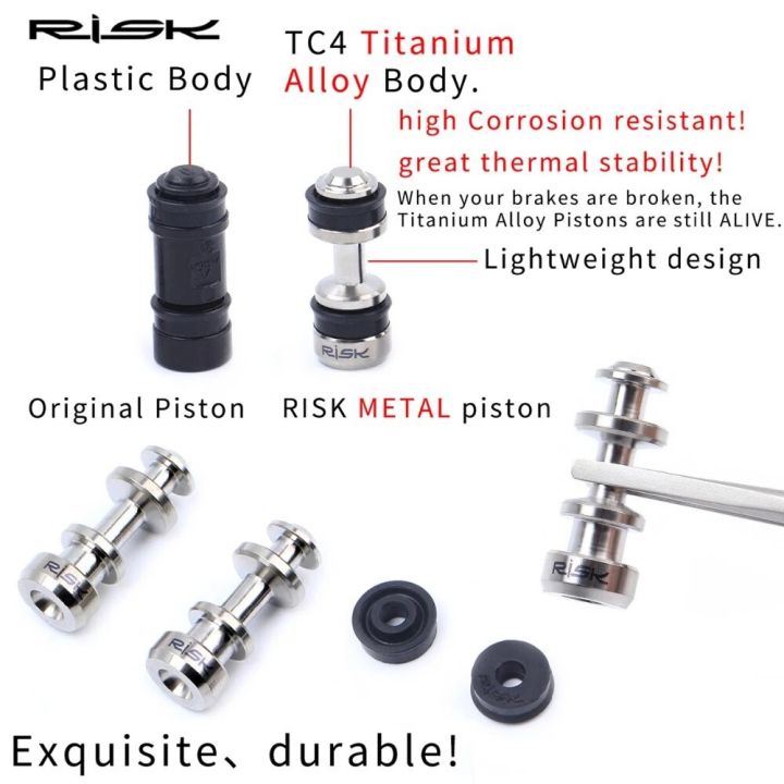 จักรยานเสือภูเขาไทเทเนียมเสี่ยงคันเบรคลูกสูบสำหรับ-xt-m8000-m7000-m785-slx-อะไหล่ลูกสูบดิสก์เบรคจักรยานเสือภูเขา