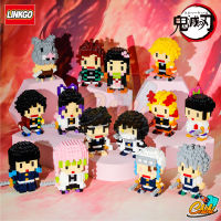 ตัวต่อนาโน ดาบพิฆาตอสูร แบบเฟือง Linkgo Demon Slayer Kimetsu no Yaiba Nanoblock