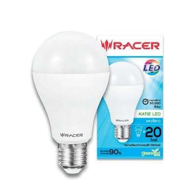 "ถูกชัวร์"หลอดไฟLED 20 วัตต์ Daylight RACER รุ่น KATIE LED A70 E27*ส่งด่วนทุกวัน*