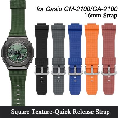 Rubber Band for G-Shock GA2100 GM2100 16mm Men Sport Diving Accessories Release Watchband
