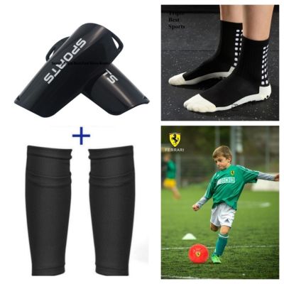 1 set of children teenagers elastic leg covers football leg pads protective equipment professional leg sports net socks