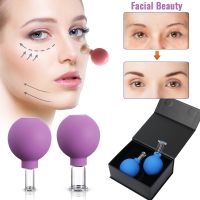 【CC】◑  Massager Face Sucker Cupping Glass Set Facial Cups Hijama Anti-cellulite Rubber Jars