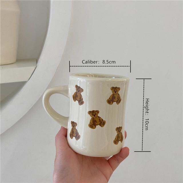 high-end-cups-cutelife-หมีน่ารัก-beige-เซรามิคแก้วกาแฟถ้วยครัวชานมอาหารเช้าถ้วยดื่ม-nordic-ตกแต่งบ้านคู่ของขวัญ-mug