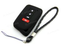 □⊕ Black Silicone Case Cover Fit For Lexus Remote Smart Key 4 Buttons HYQ14FBA LE4SHUBK 89904-30A31 281451-0020