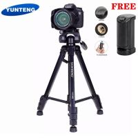 CAM ขาตั้งกล้อง (ของแท้100%)YUNTENG VCT-668 ขาตั้งกล้อง ขาตั้งมือถือ 3ขา tripod for camera DVฟรี VCT-3281 รีโมทBluetooth+ตัวตั้งโทรศัพท์ ขาตั้งมือถือ