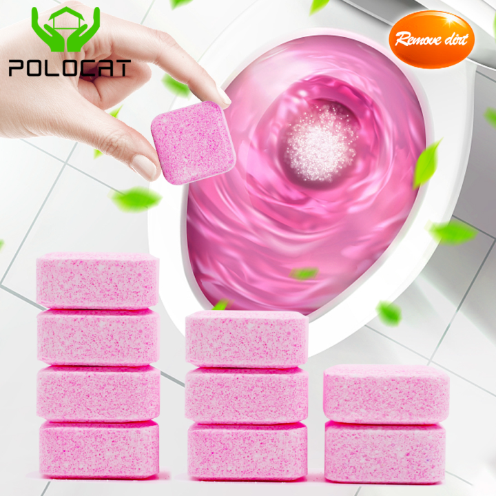 Polocat 10PCS Automatic Toilet Bowl Cleaner Effervescent Tablet for